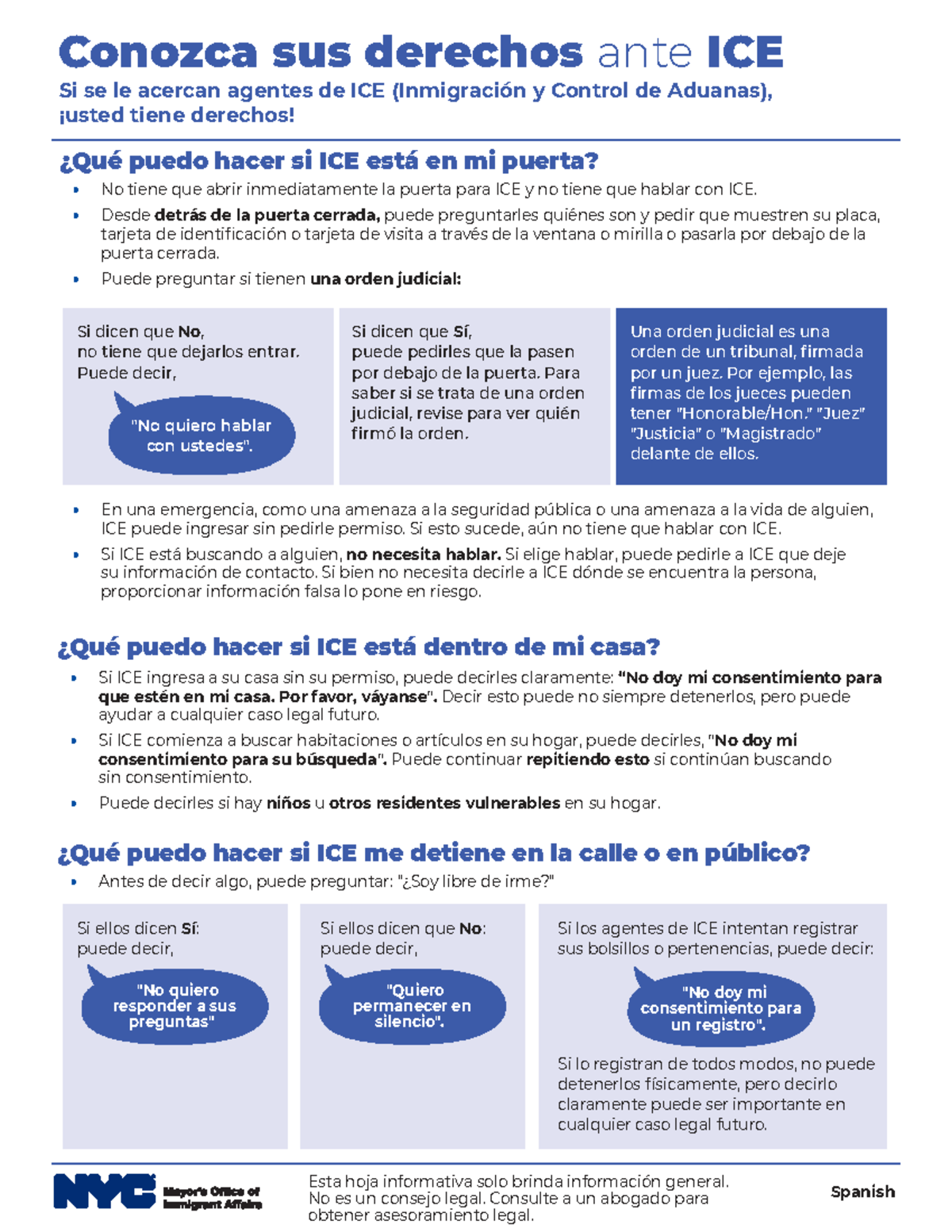 QUE HACER SI ICE: Derechos y Procedimientos Esenciales - Studocu