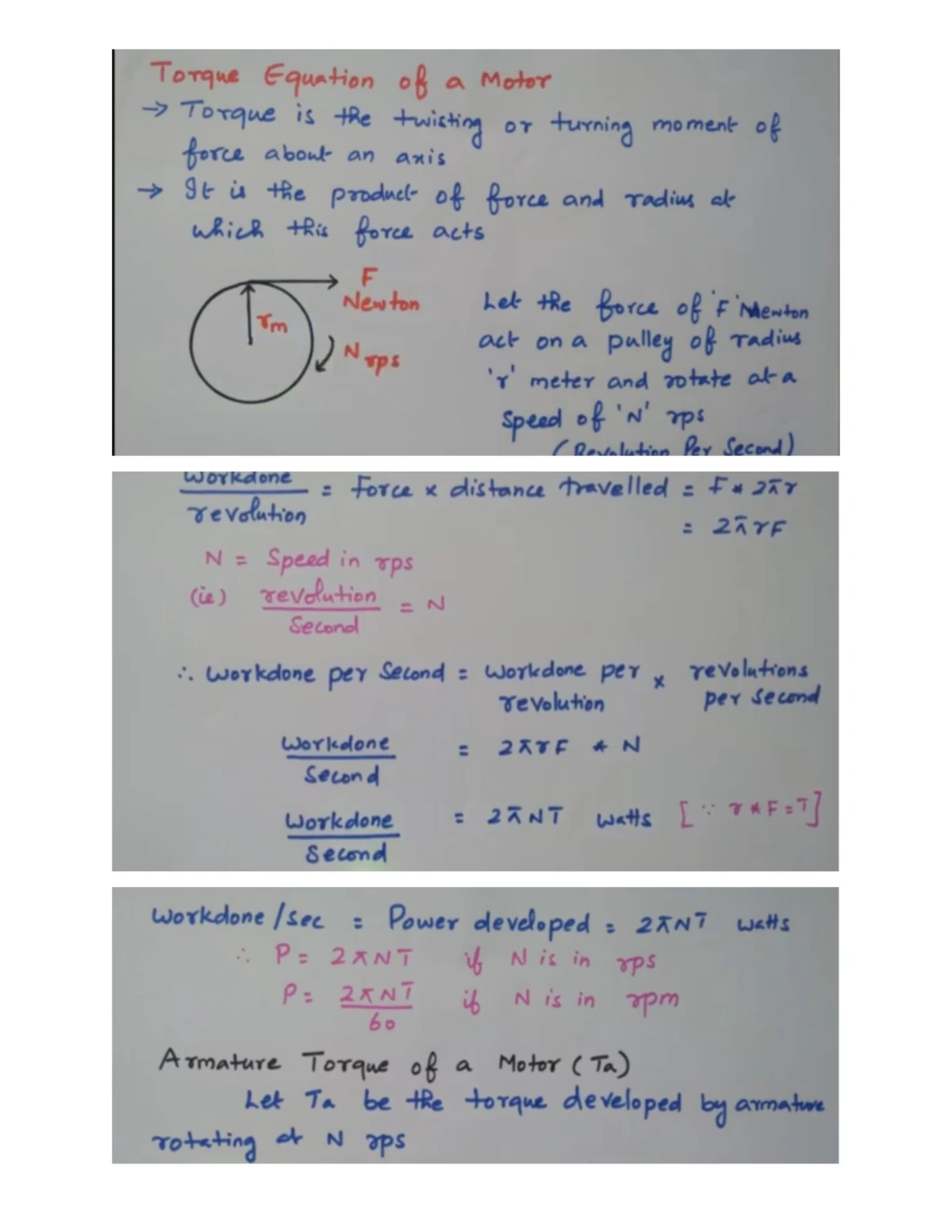 DC Motor Torque Equation Notes - Understanding Torque Dynamics - Studocu