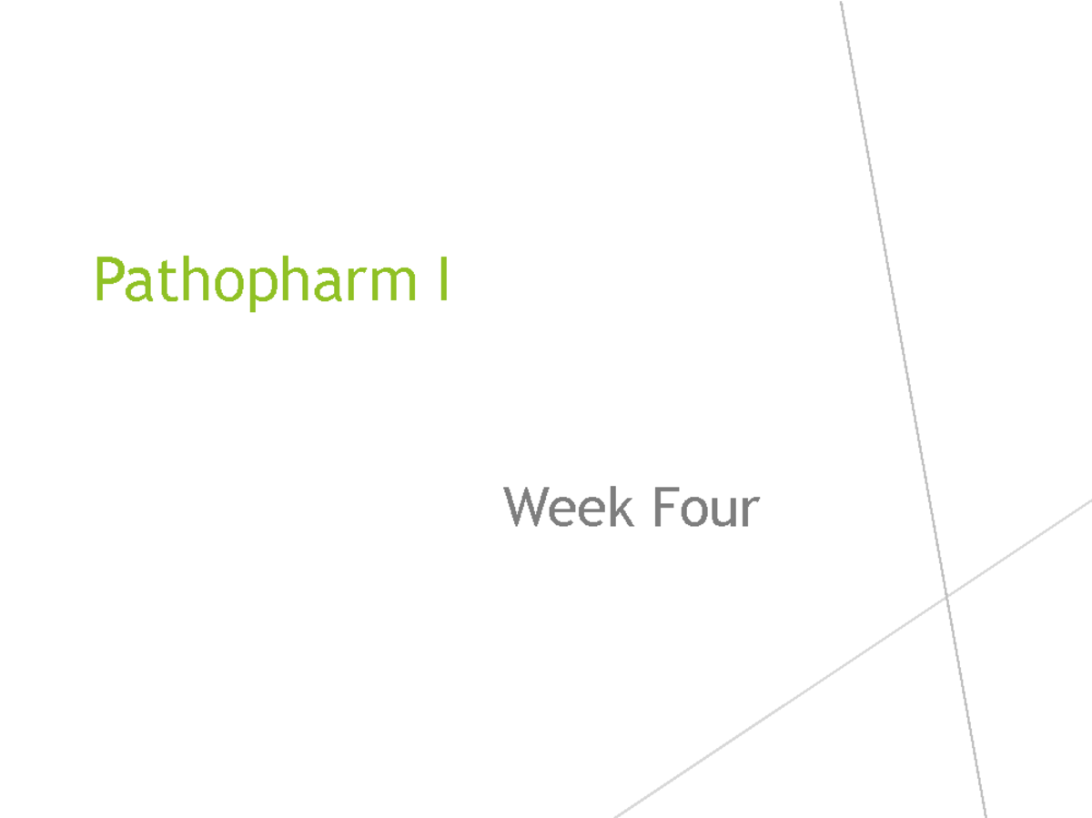 NURS 402 Week 4 Notes: Pathopharm on Infections & Antibiotics - Studocu