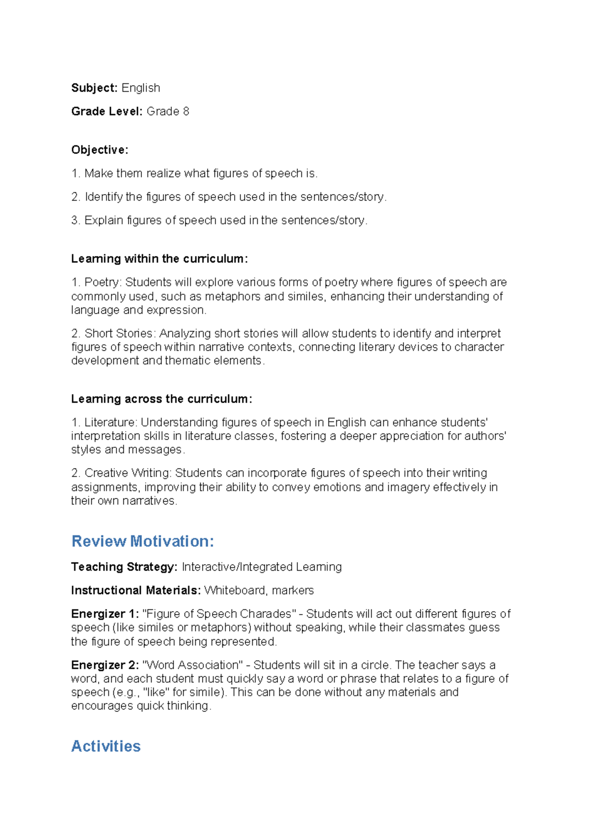 lesson-plan-understanding-figures-of-speech-in-grade-8-english-studocu