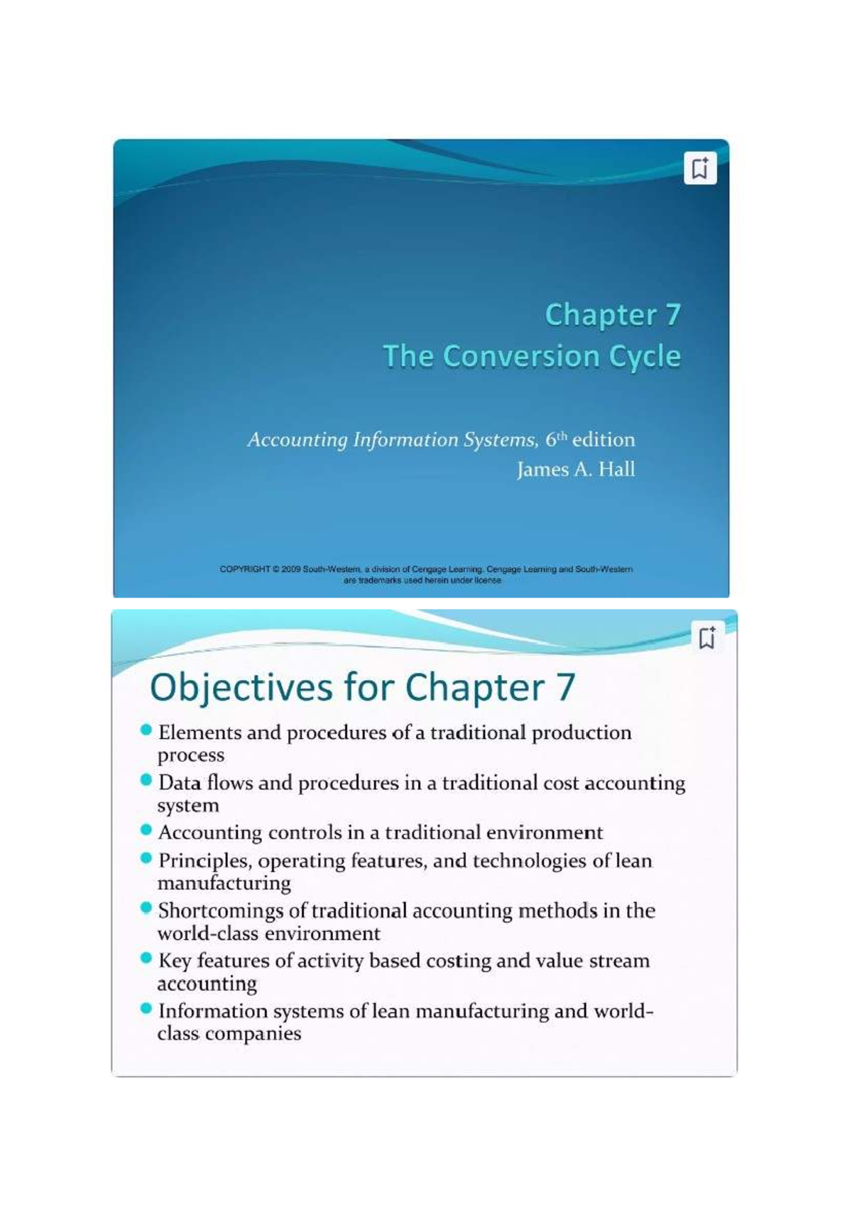 Chapter-7-slides - ais slides - Accounting Information System - Studocu