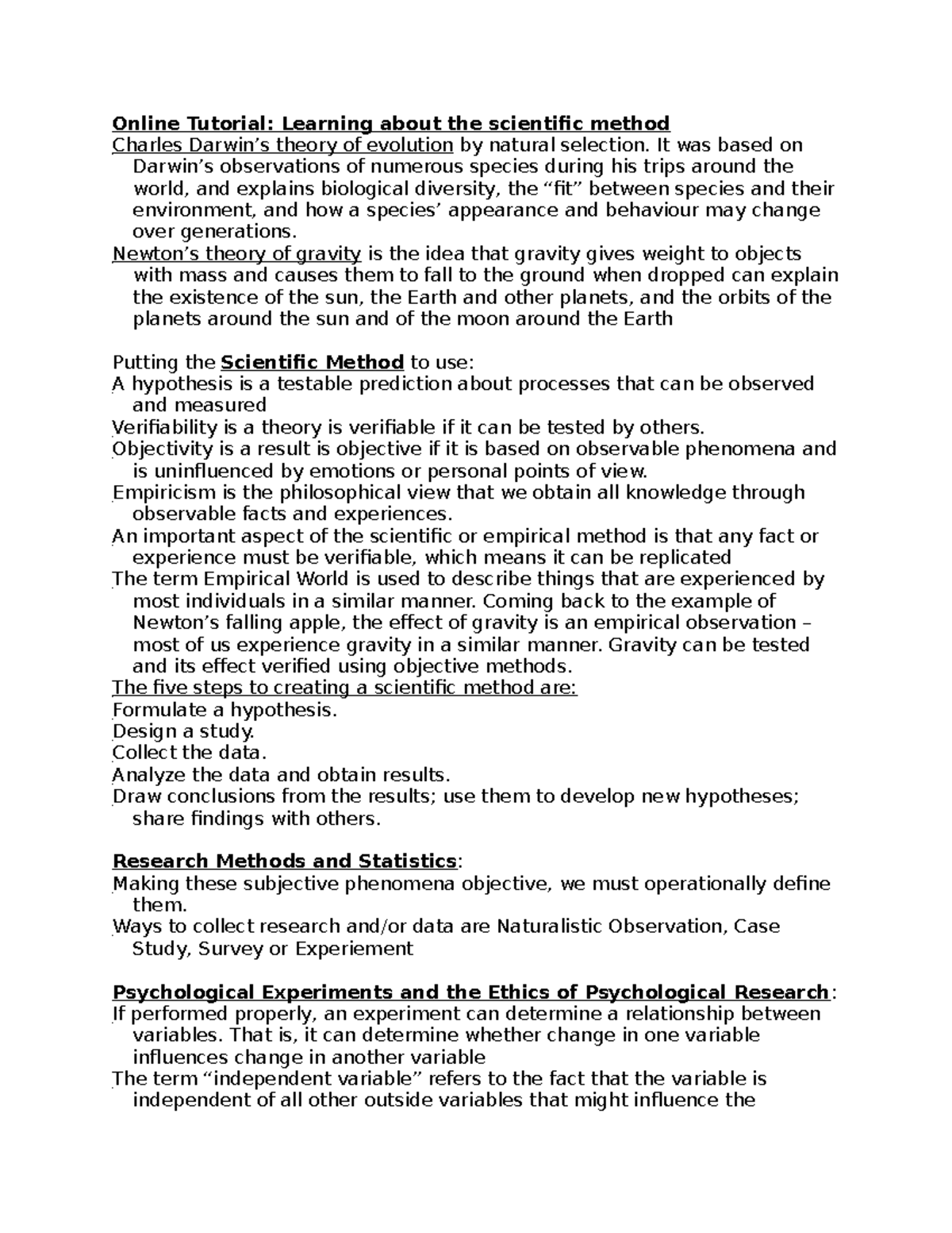 Lecture notes including tutorials - Lecture notes, lectures 2 ...
