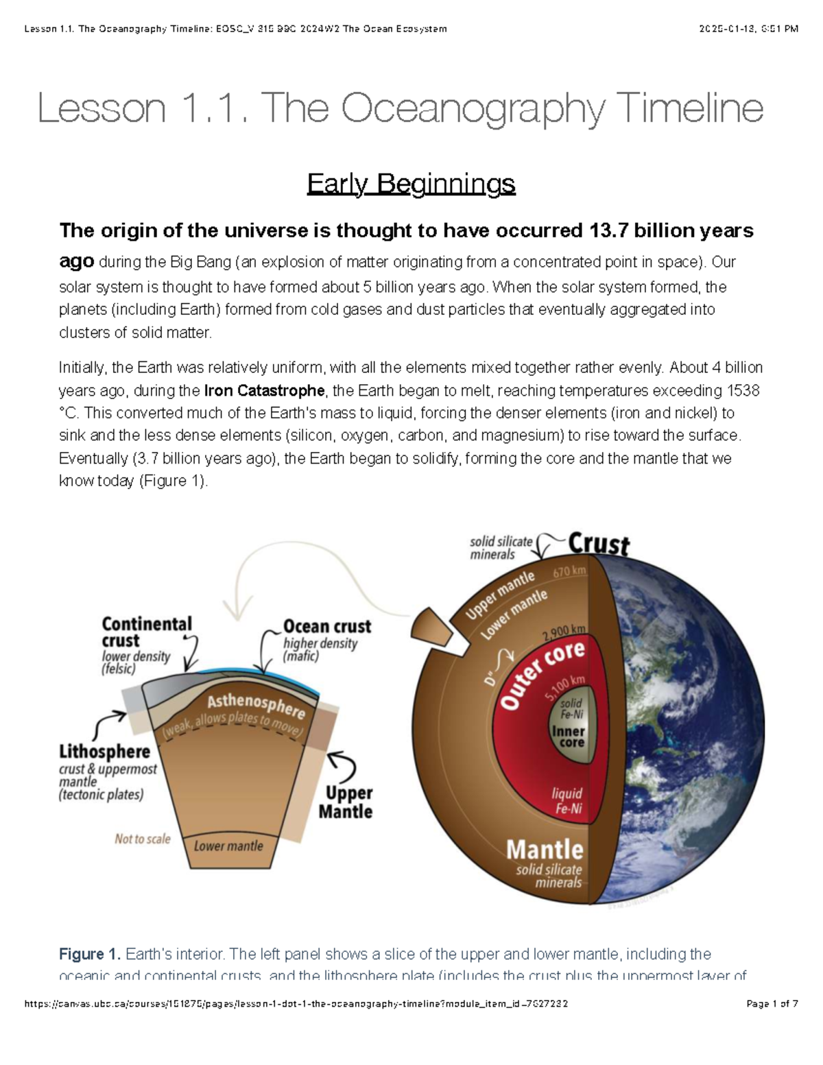 Lesson 1.1: The Oceanography Timeline Overview - EOSC_V 315 99C 2024W2 ...