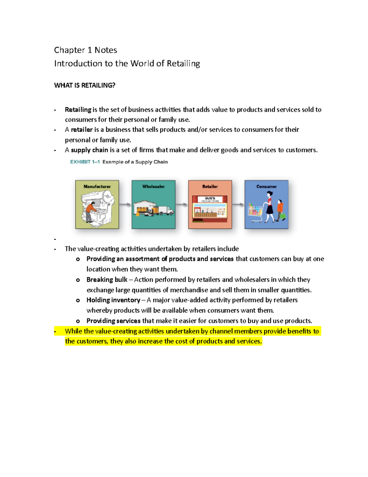 Ch 1 Introduction Of Retail
