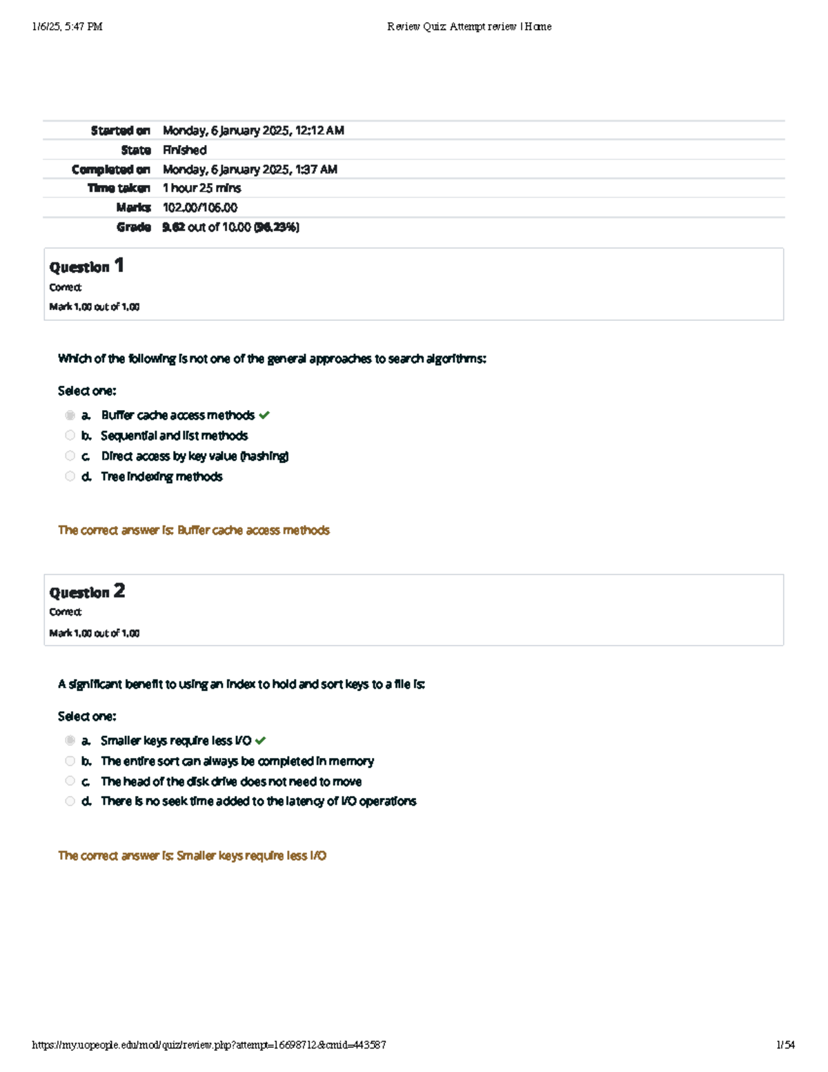 CS101 Review Quiz: Key Concepts and Asymptotic Analysis - Studocu
