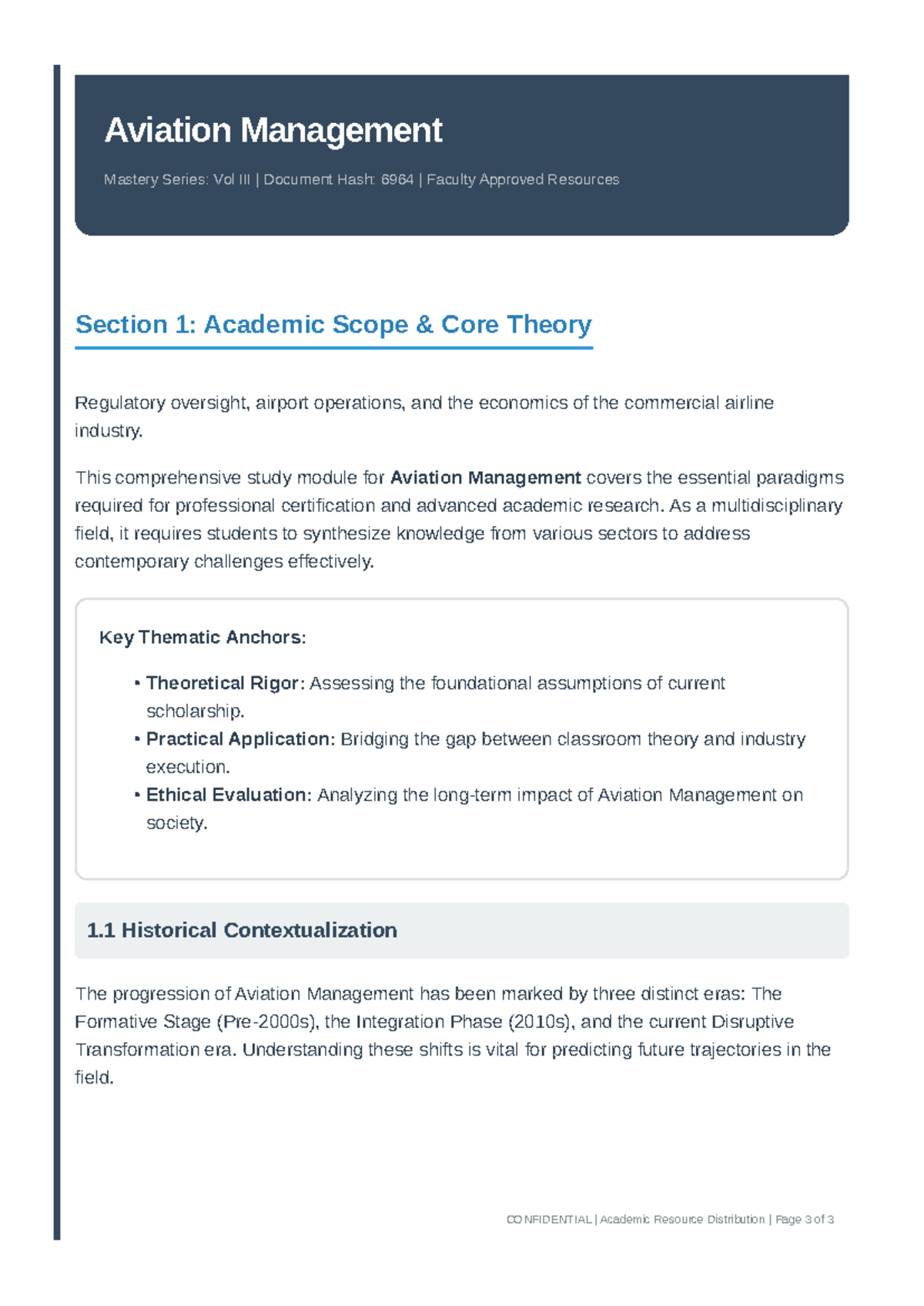 Aviation Management Mastery: Core Concepts & Analysis Notes - Studocu