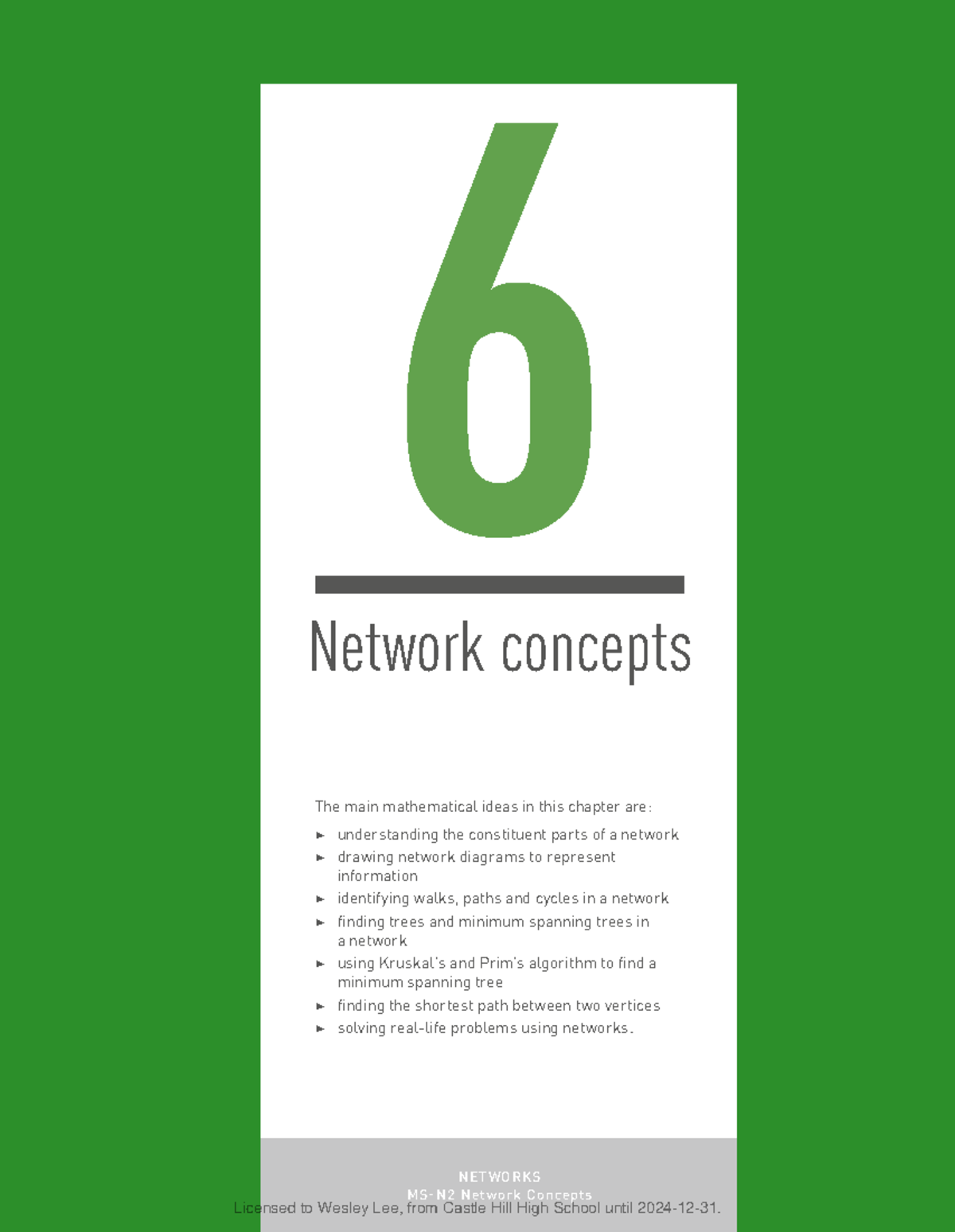 Chapter 6A: Network Concepts - Understanding Walks, Paths, and Trees ...