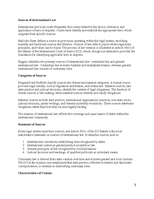 PIL WEEK 7 Reflection - State responsibility - International Trade Law ...