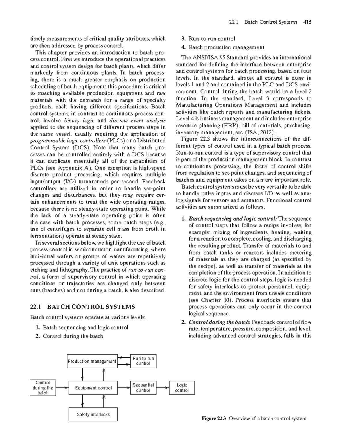 Batch Process Control Systems: An Overview (22.1) - Studocu