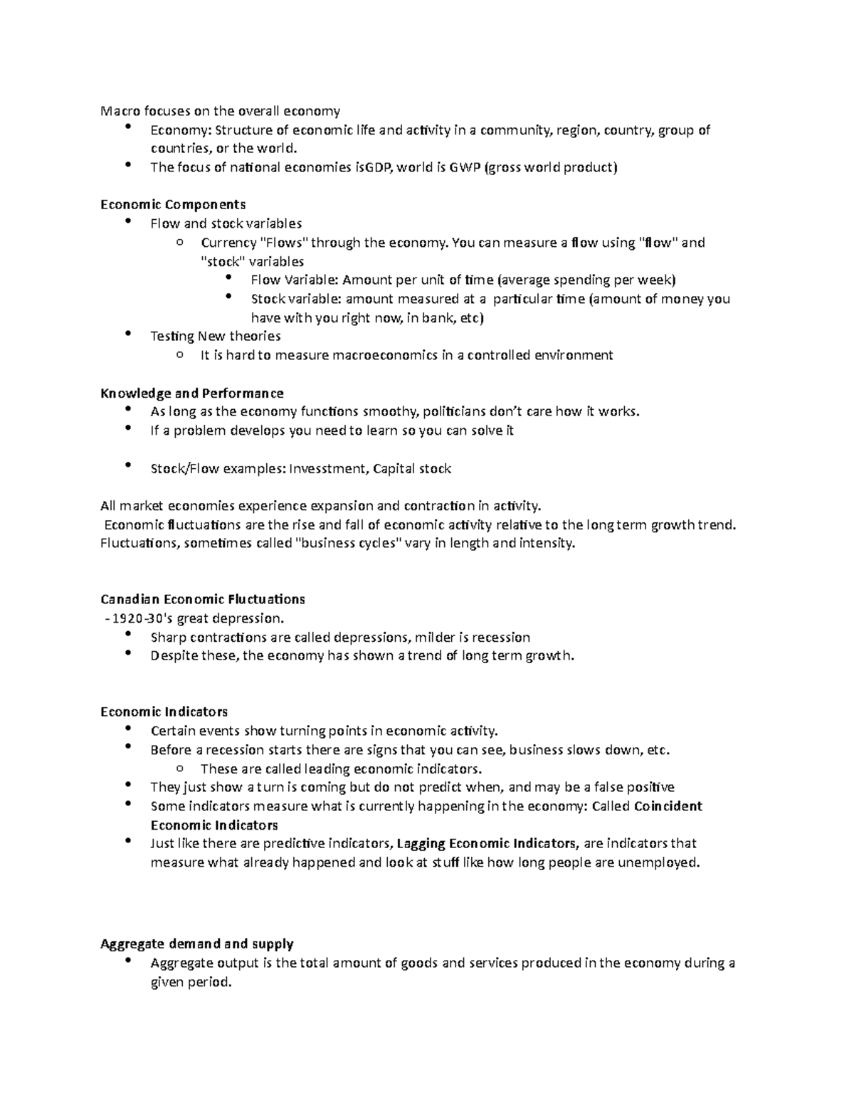ECON 1BB3 Chapter 5 notes - Econ 1Bb3 - McMaster - Studocu