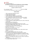 System Programming & Complier Construction - CSC602 - MU - Studocu