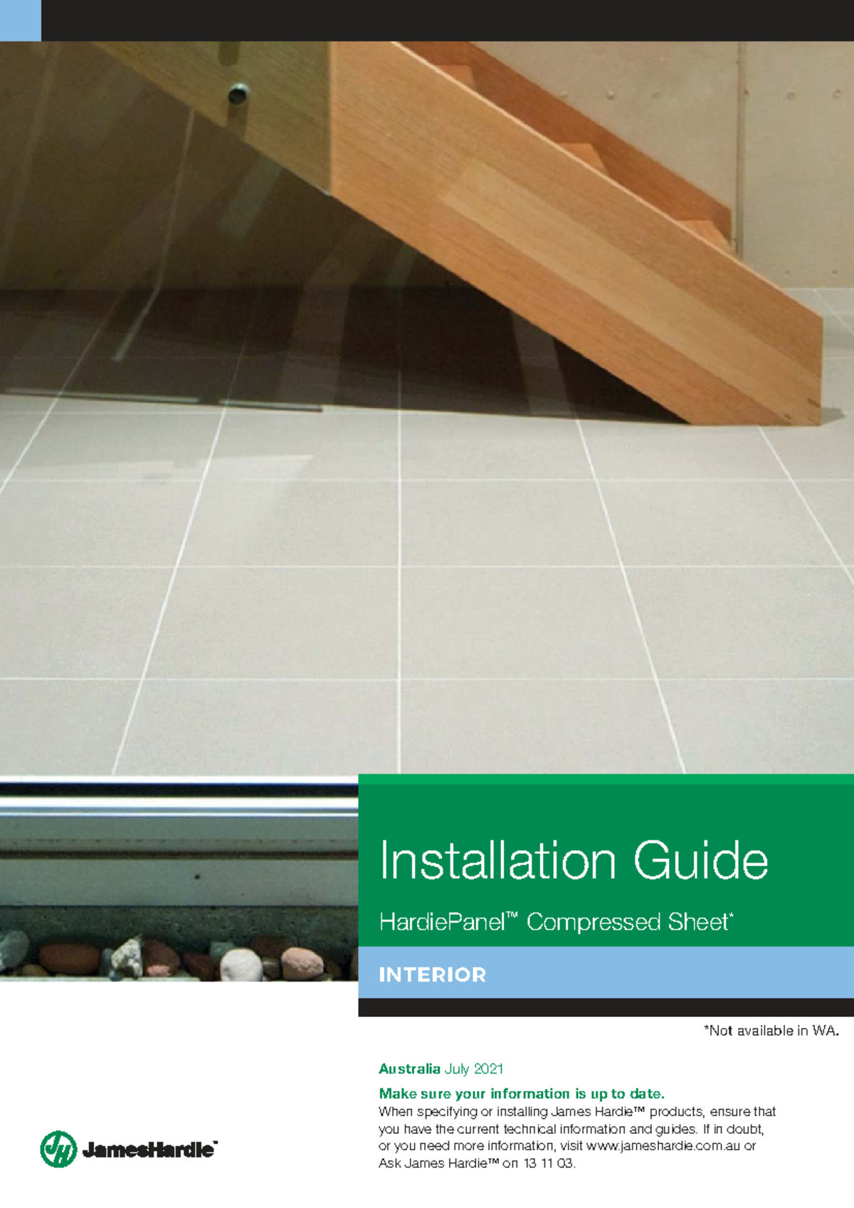 Hardie Panel Compressed Sheet Installation Guide (WA) - July 2021 - Studocu