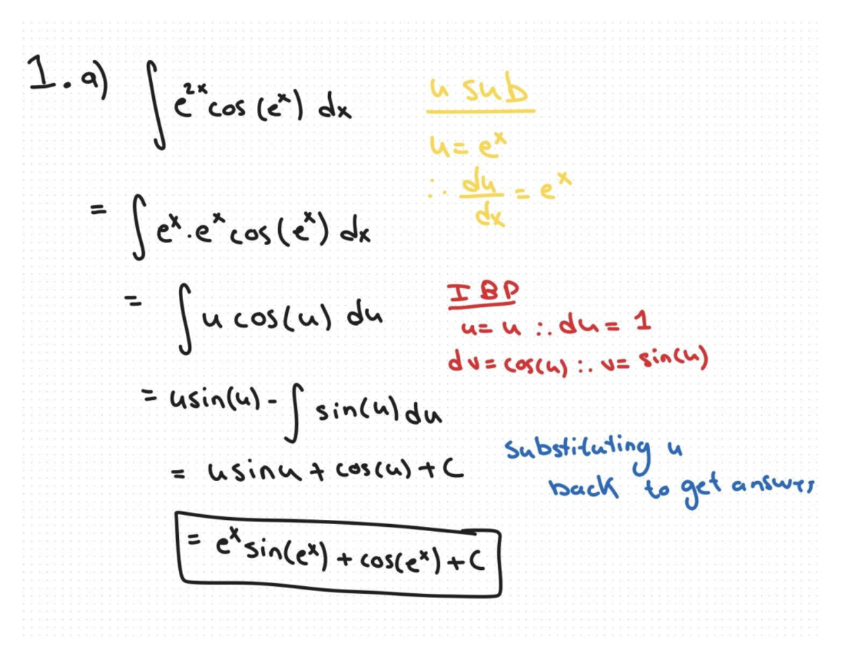 Assignment 1: Integration Techniques and Applications - Calc1301B - Studocu