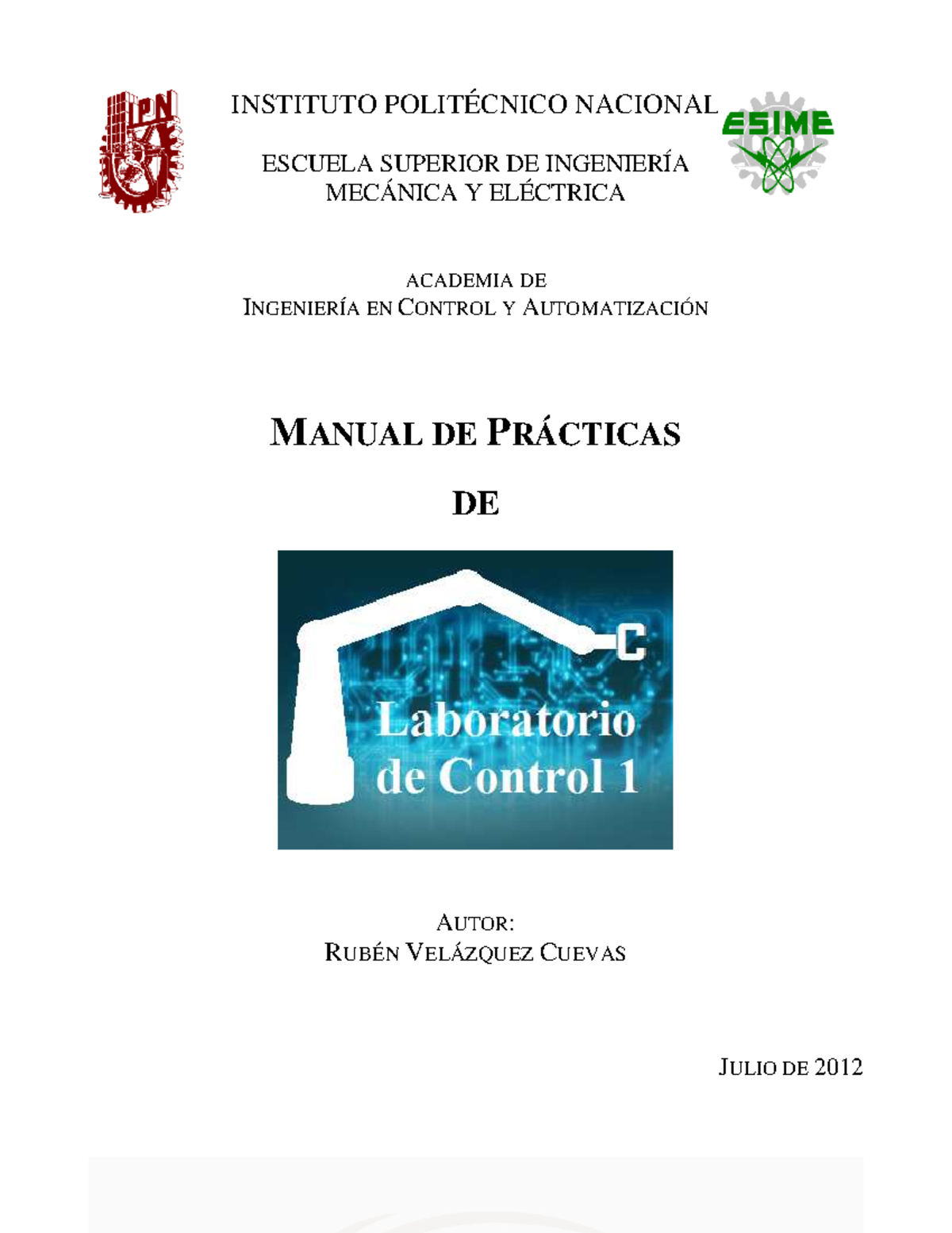 Manual de Prácticas de Control 1 - MATLAB y Simulink (IPN) - Studocu