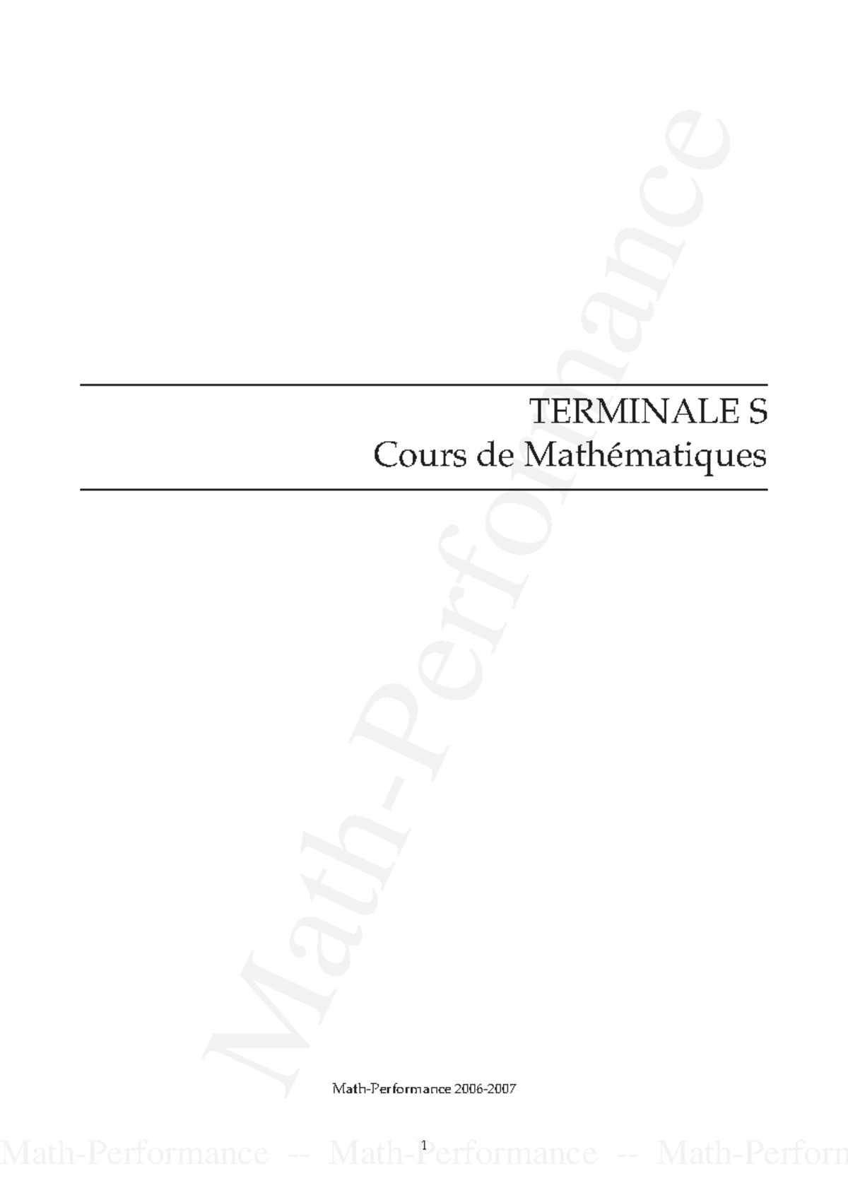 Fascicule Math TS - Résumé des Cours de Mathématiques 2024-2025 - Studocu