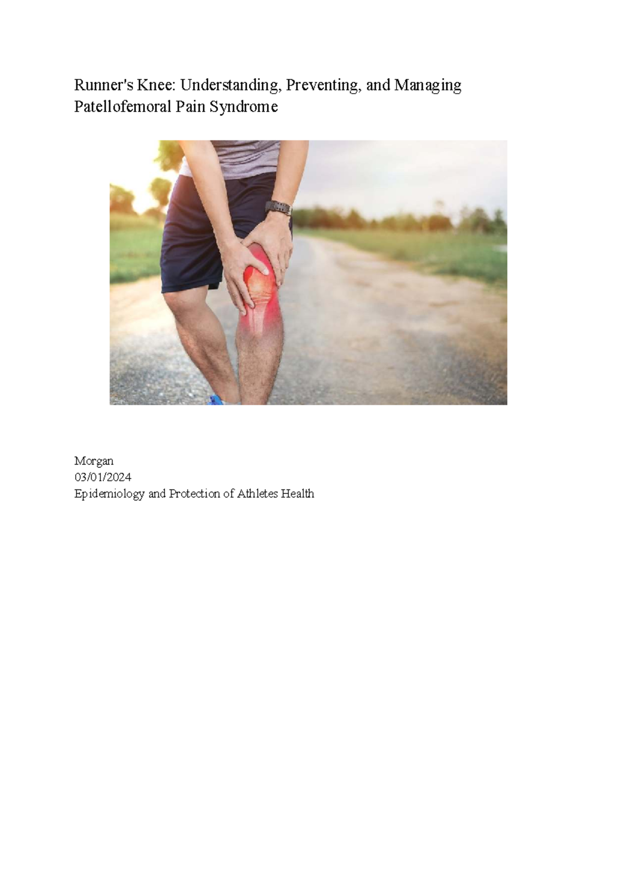 Knee Health: Understanding and Managing Patellofemoral Pain Syndrome ...