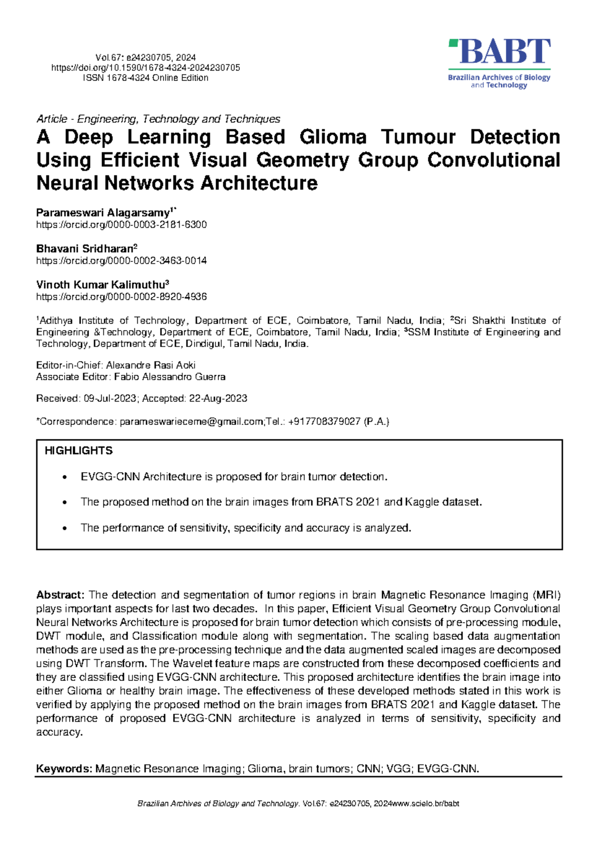 Efficient Deep Learning for Glioma Detection in MRI Images (ENG 2024 ...
