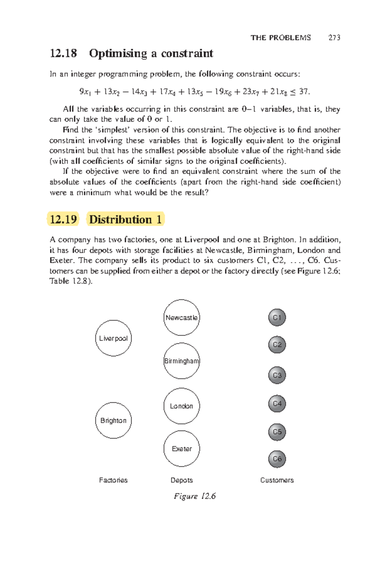 Scribd - THE PROBLEMS 273 12 Optimising a constraint In an integer ...