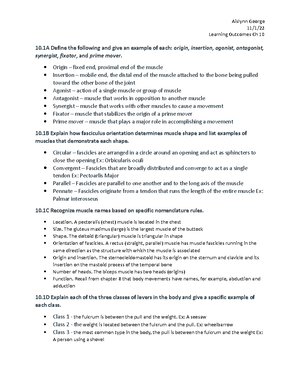 Study Guide for Final Exam in Biology 113, Fall 2024 - This is a study ...