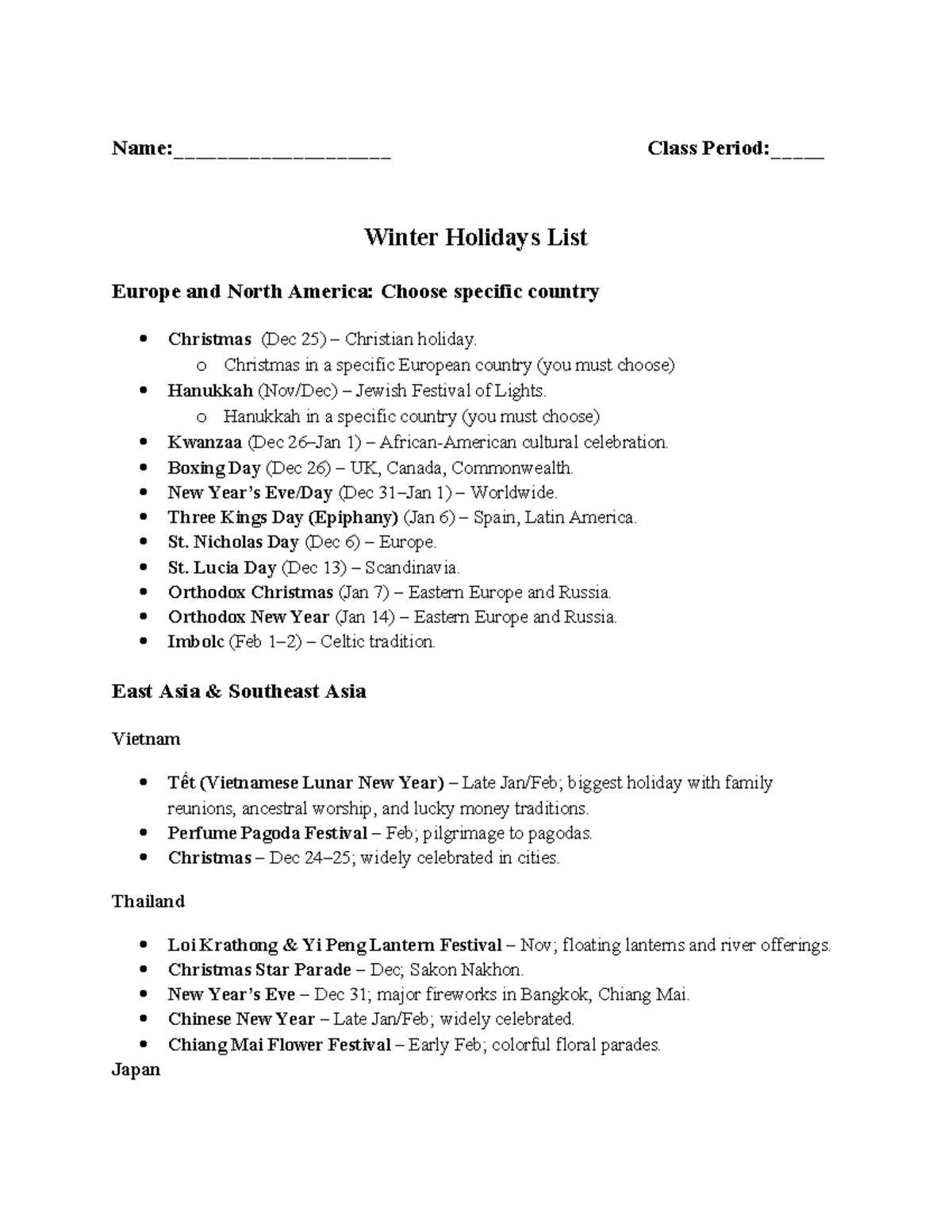 Holiday Celebrations in Europe & North America: A Comprehensive Guide ...