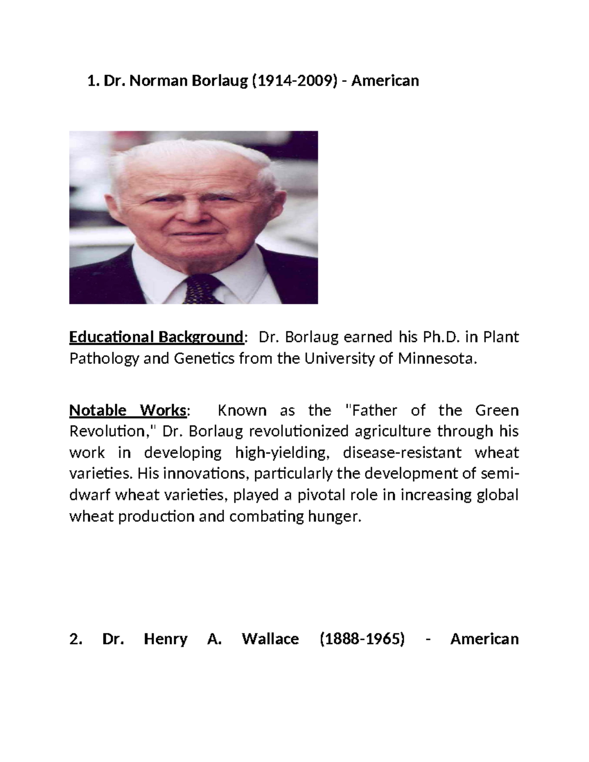 Plant Breeders' Educational Background & Contributions - JESREL 100919 ...
