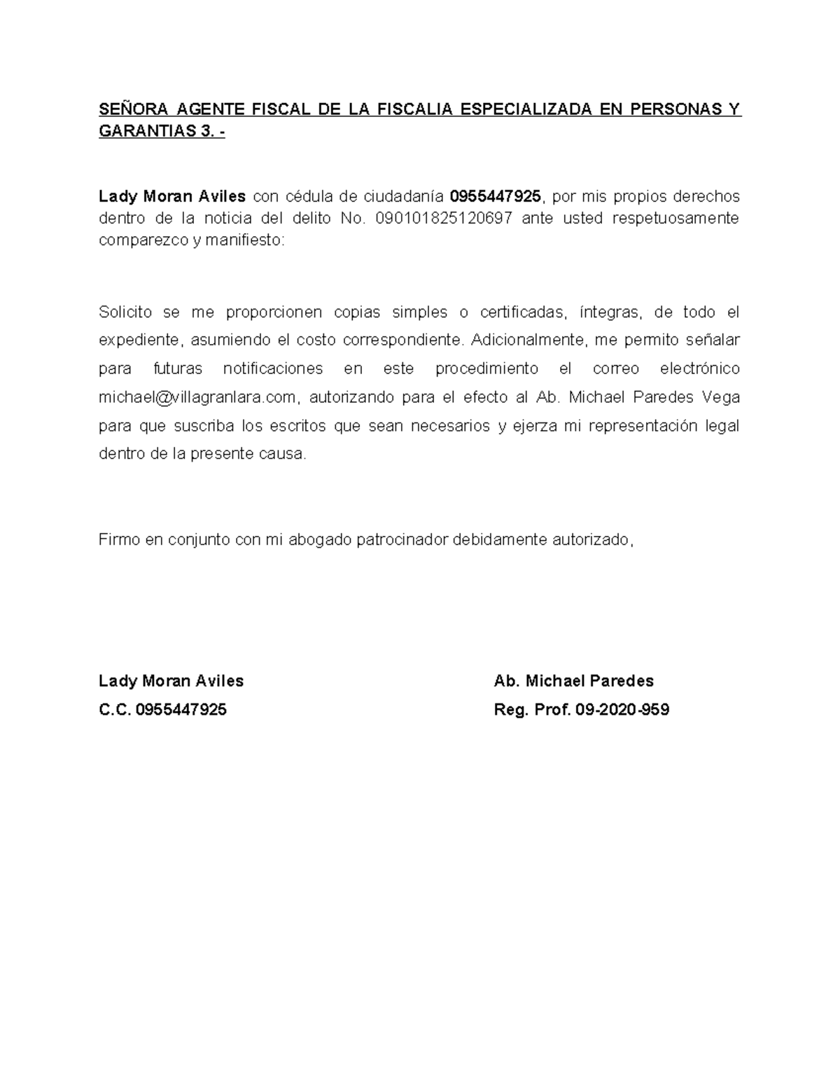 Solicitud de Copias del Expediente - Fiscalia 3 - Document Preview