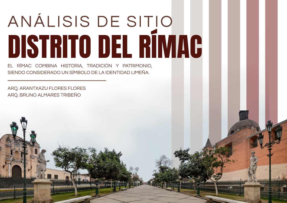 Análisis de Sitio: Distrito del Rímac - Historia y Patrimonio - Studocu
