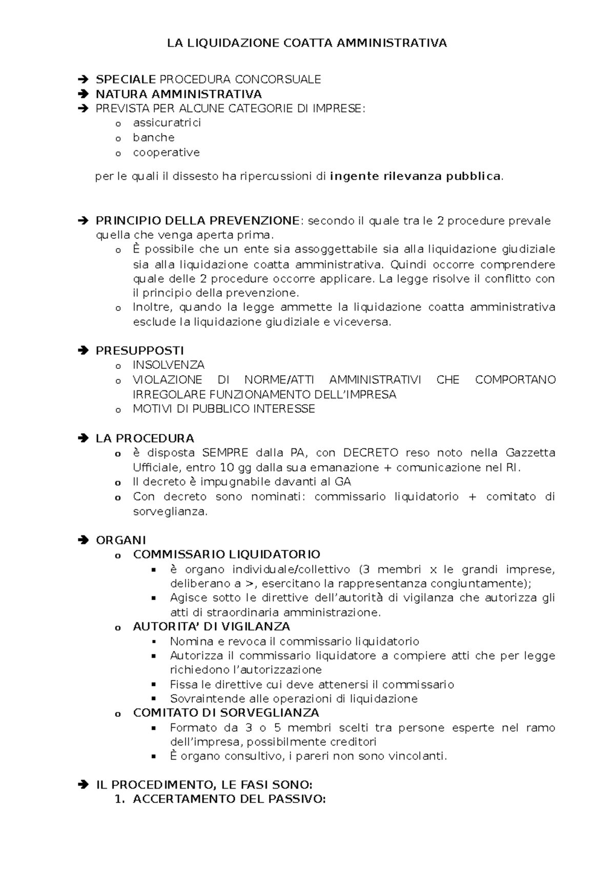 Liquidazione Coatta Amministrativa: Procedura e Organi di Vigilanza