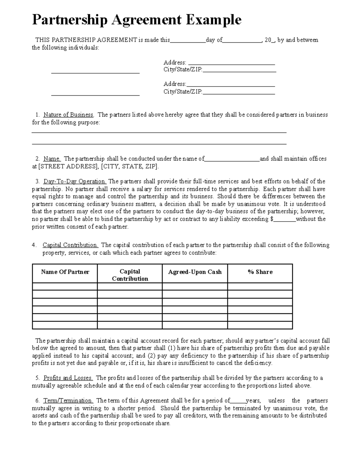 partnership-agreement-example-document-sample-template-studocu