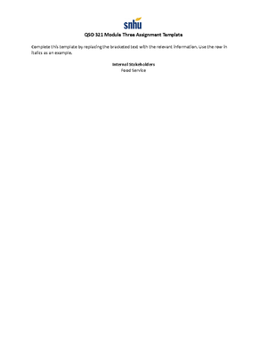ACC 411 Module Two Data Analytics Activity Template - Using the ...