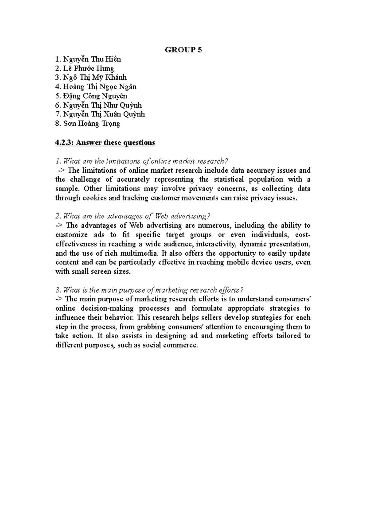 MBTI Personality Type Test - Practice Questions - Studocu