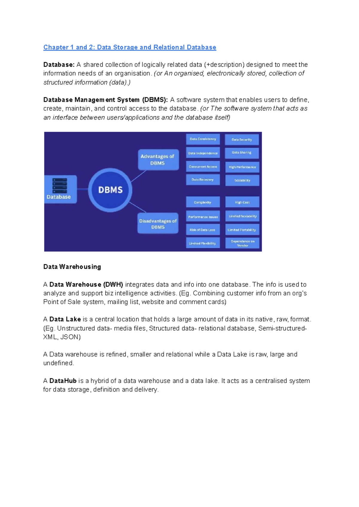BT2102: Chapter 1-4 Overview of Data Storage & Relational Databases ...