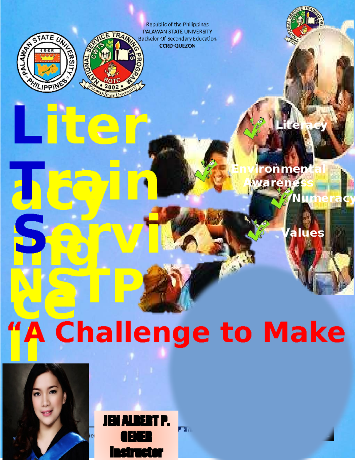 NSTP 2: Literacy Training Service 2 - Chapter 4: Planning Essentials ...
