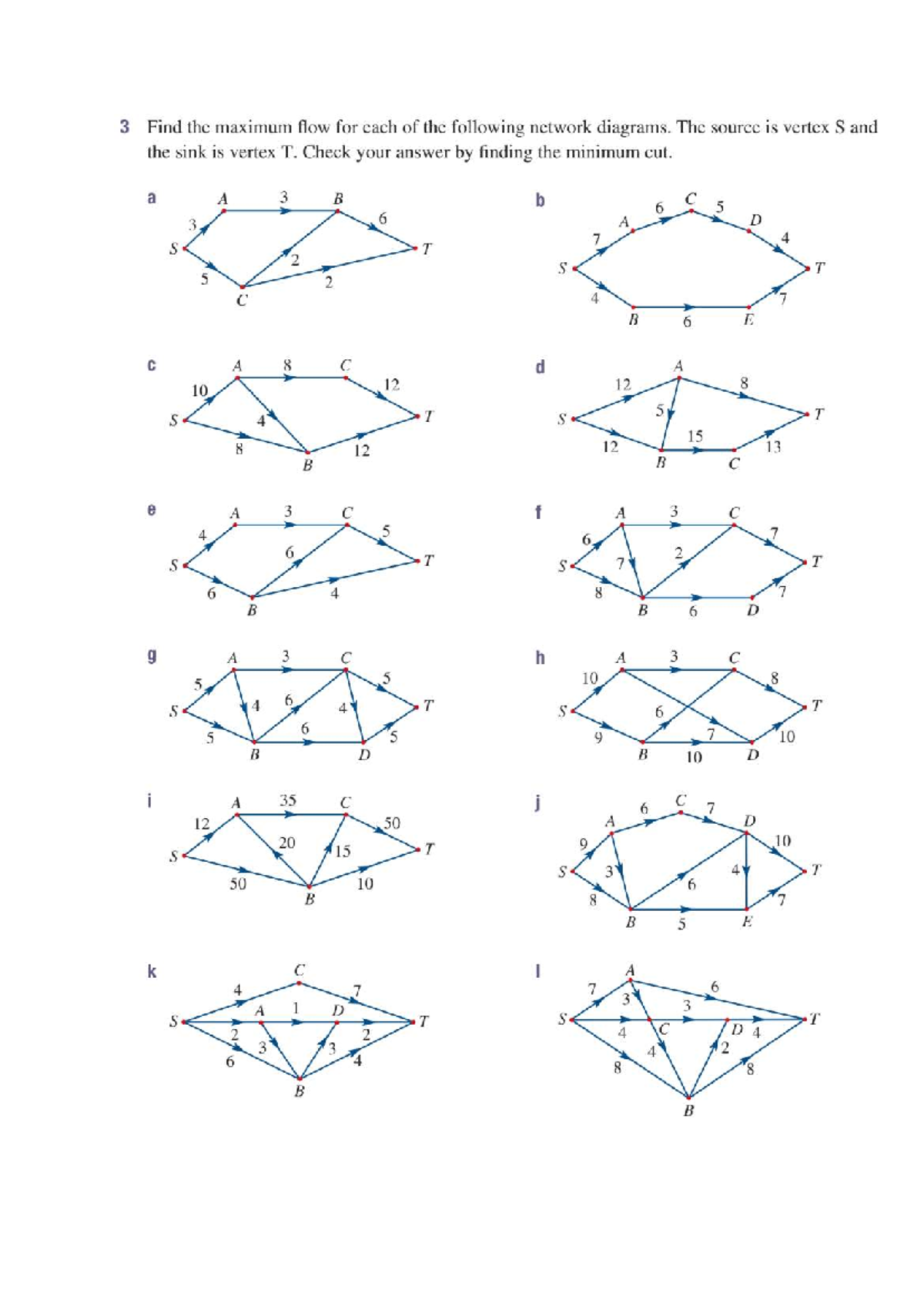 Cp max flow prac - These are practice questions on how to find maximum ...