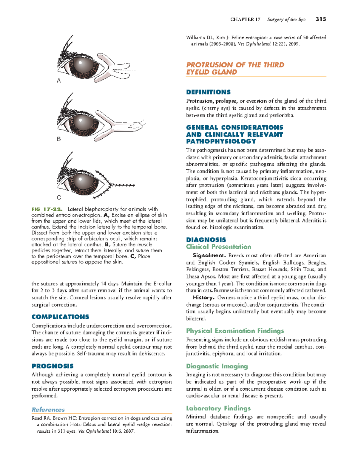 Chapter 17: Surgery of the Eye - Cherry Eye Notes (DVM 315) - Studocu