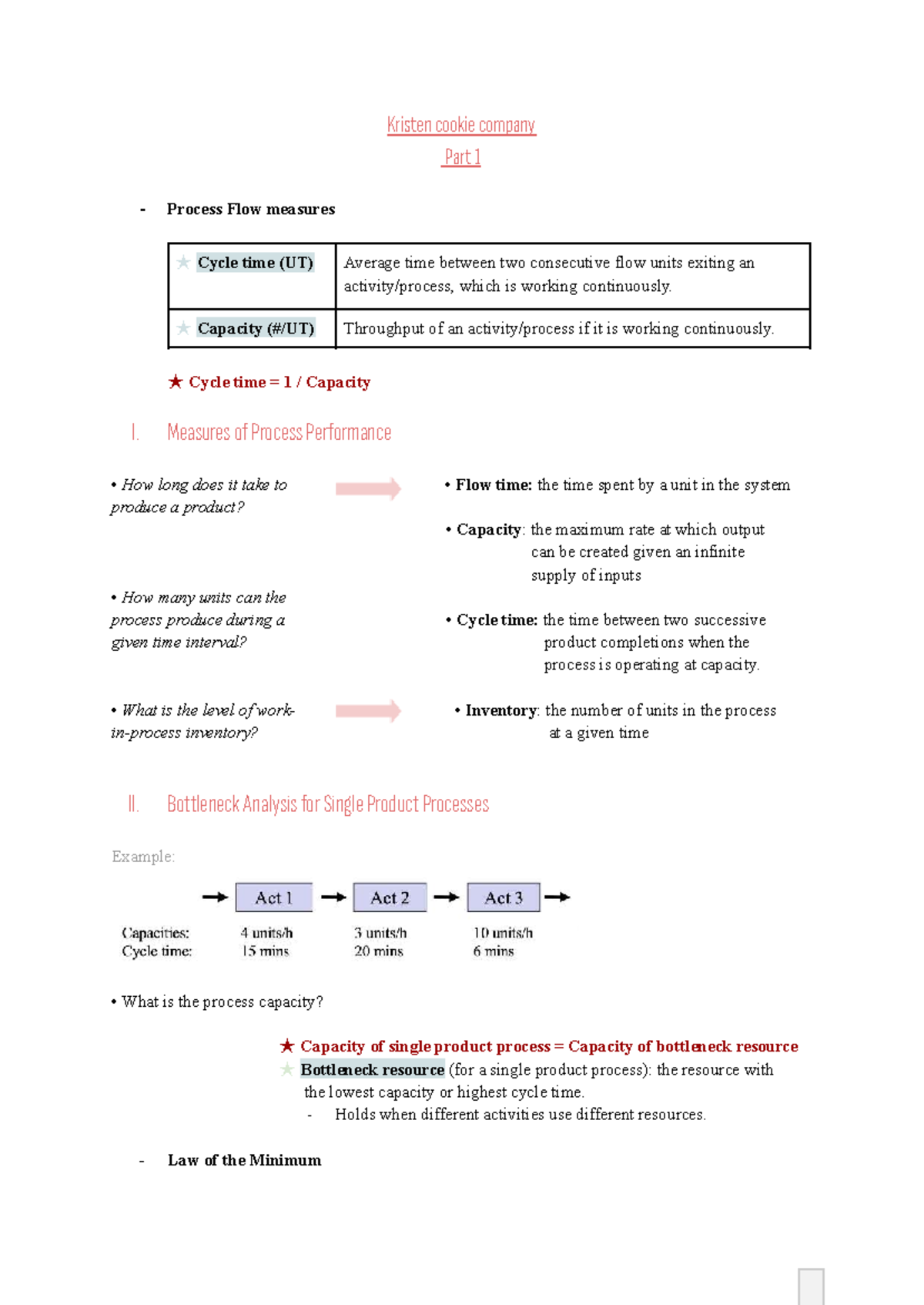 MGCR 372 Winter 2026 Lecture: Process Flow & Capacity Analysis - Studocu