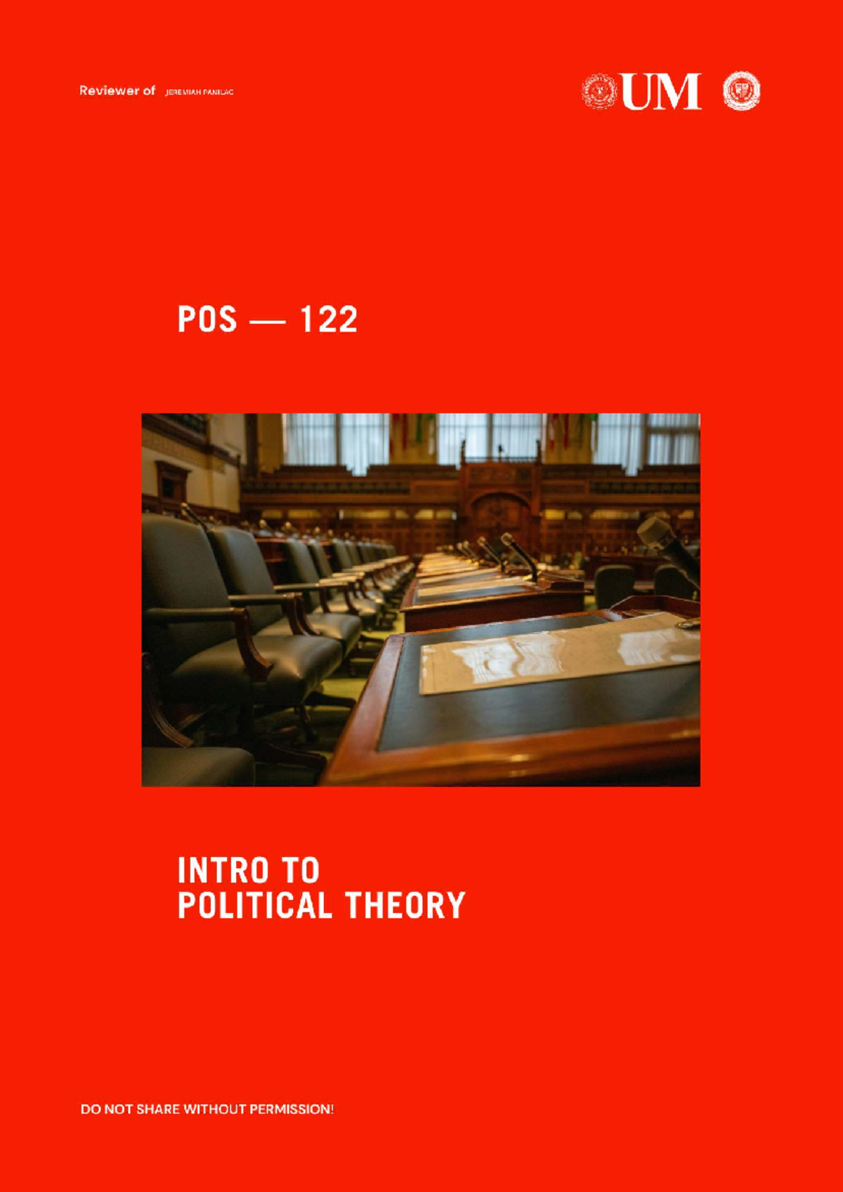 POS 122 First Examination Reviewer: Political Concepts & Theories - Studocu