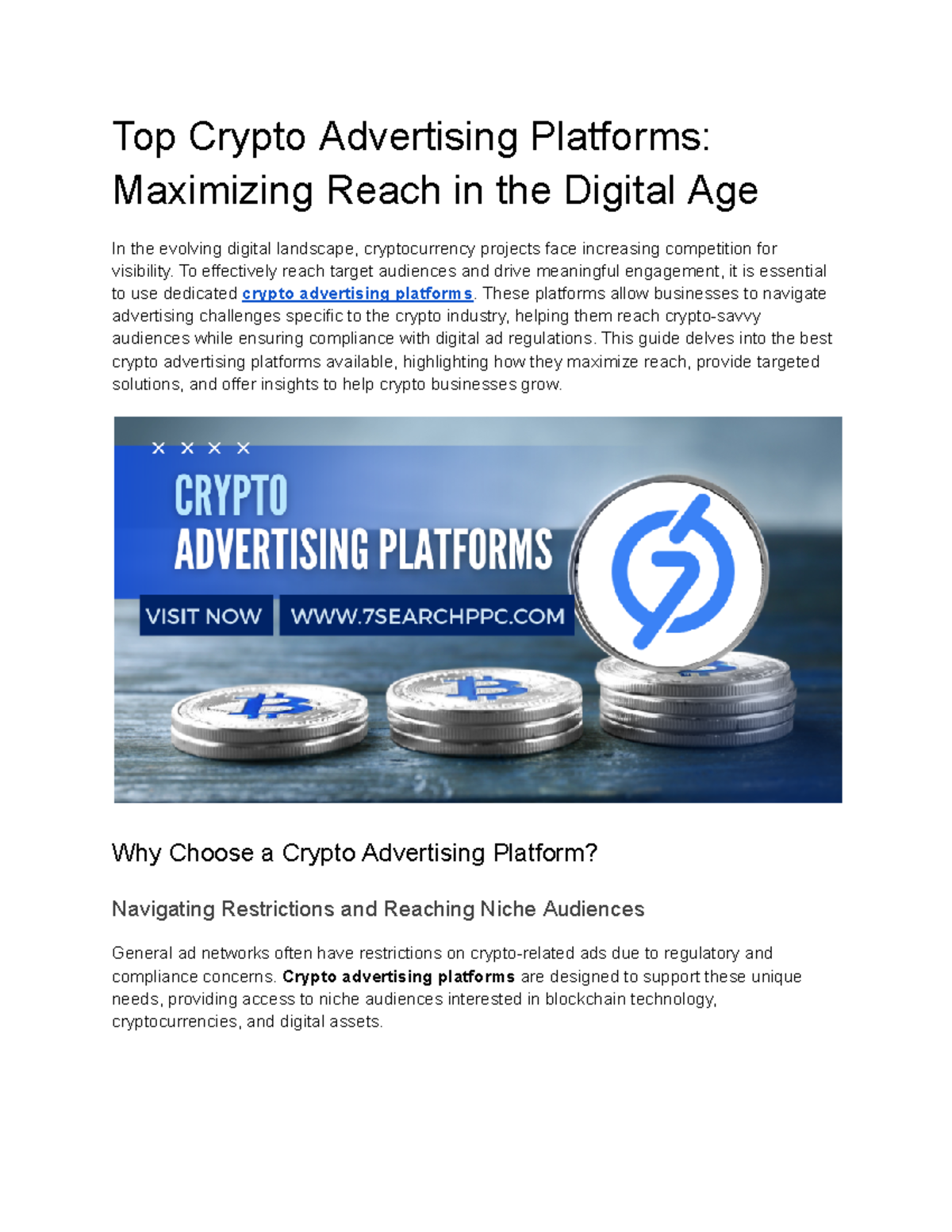 Top Crypto Advertising Platforms: Maximize Digital Reach and ROI - Studocu