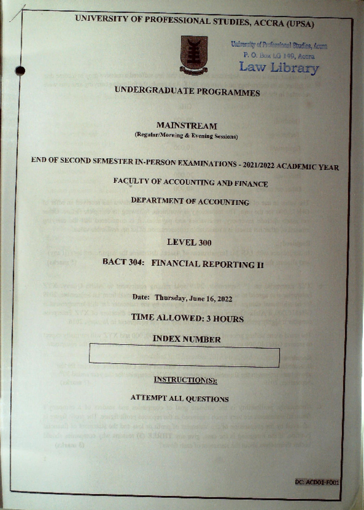 BACT304 Financial Reporting II Study Notes and Key Concepts - Studocu