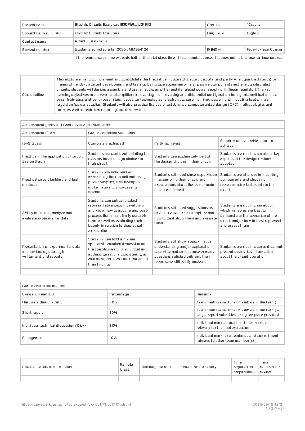 Electric Circuits Exercises MM334124 - Course Overview and Lab Guide ...