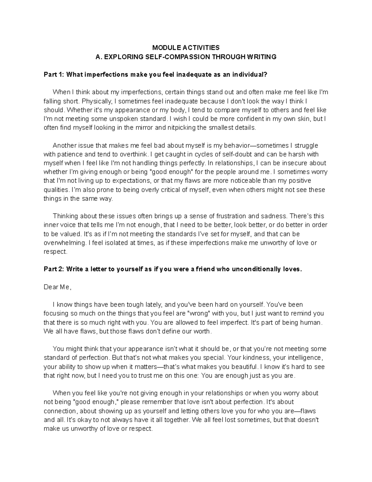 Veritas - For reviewer and letters - MODULE ACTIVITIES A. EXPLORING ...