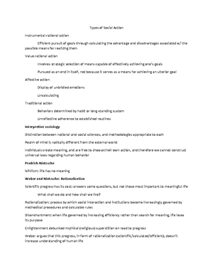 Sociology 421 Final Exam Study Guide: Key Concepts from Marx and ...