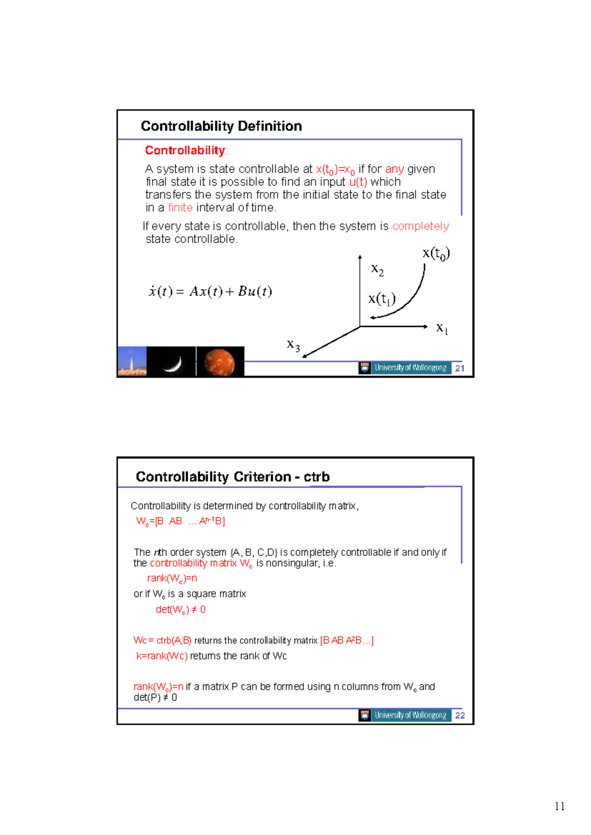 Controllability and Observability Concepts in Control Systems - Studocu