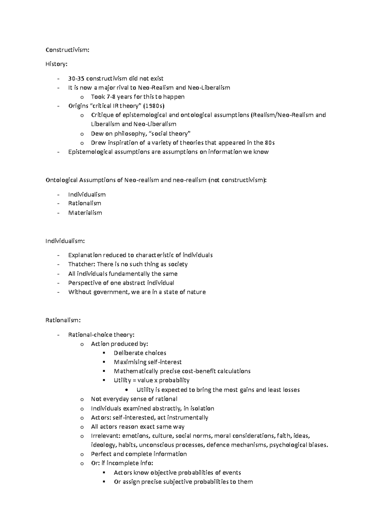 POL 2103 - Constructivism in International Relations: Key Concepts ...