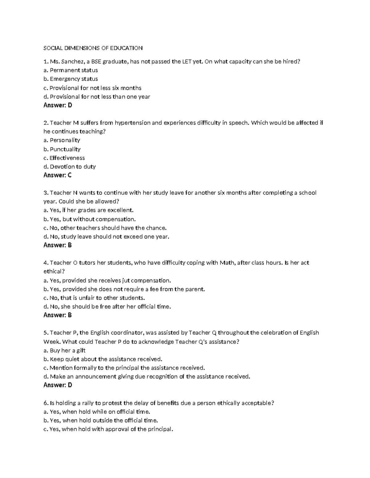 Social Dimensions of Education: Key Insights and Ethical Considerations ...
