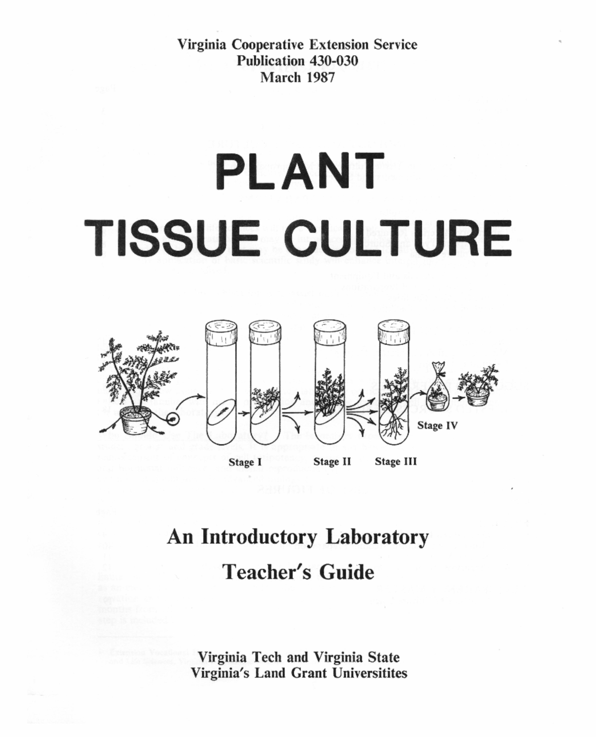 "PLANT 430: Overview of Tissue Culture & Biotechnology Techniques ...