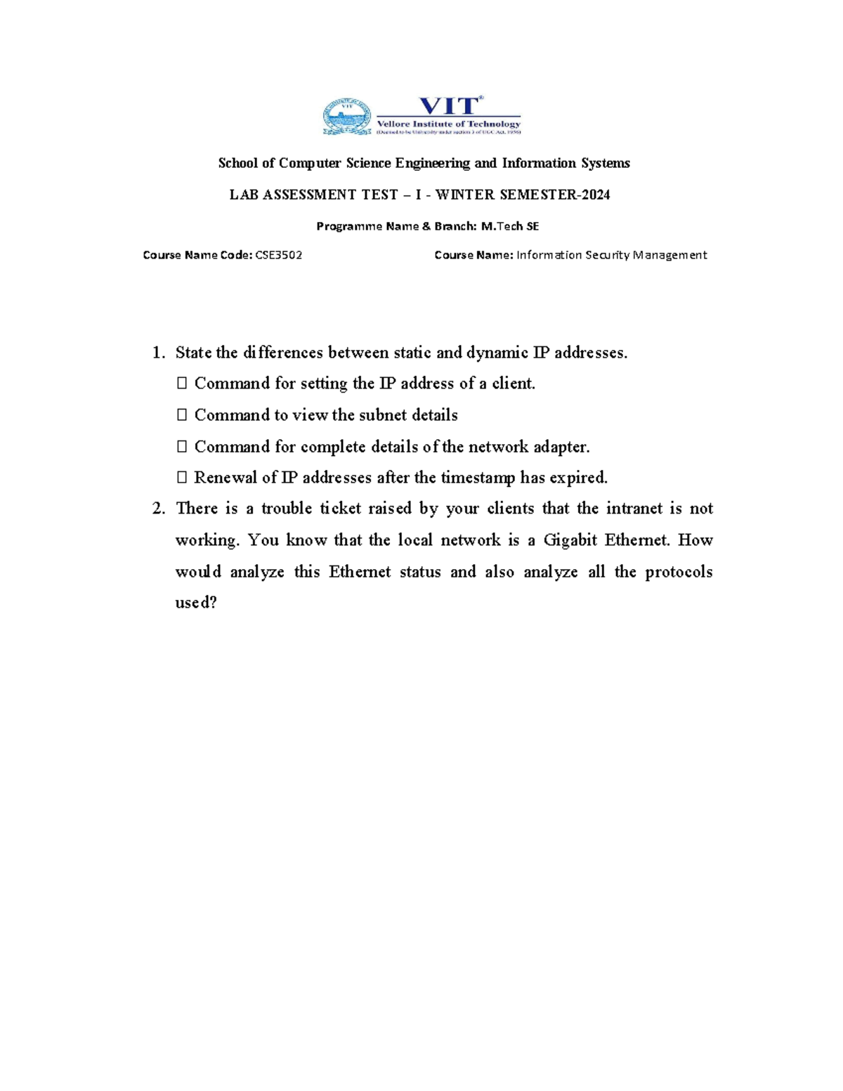 VL2024250504235 AST01 - School of Computer Science Engineering and ...