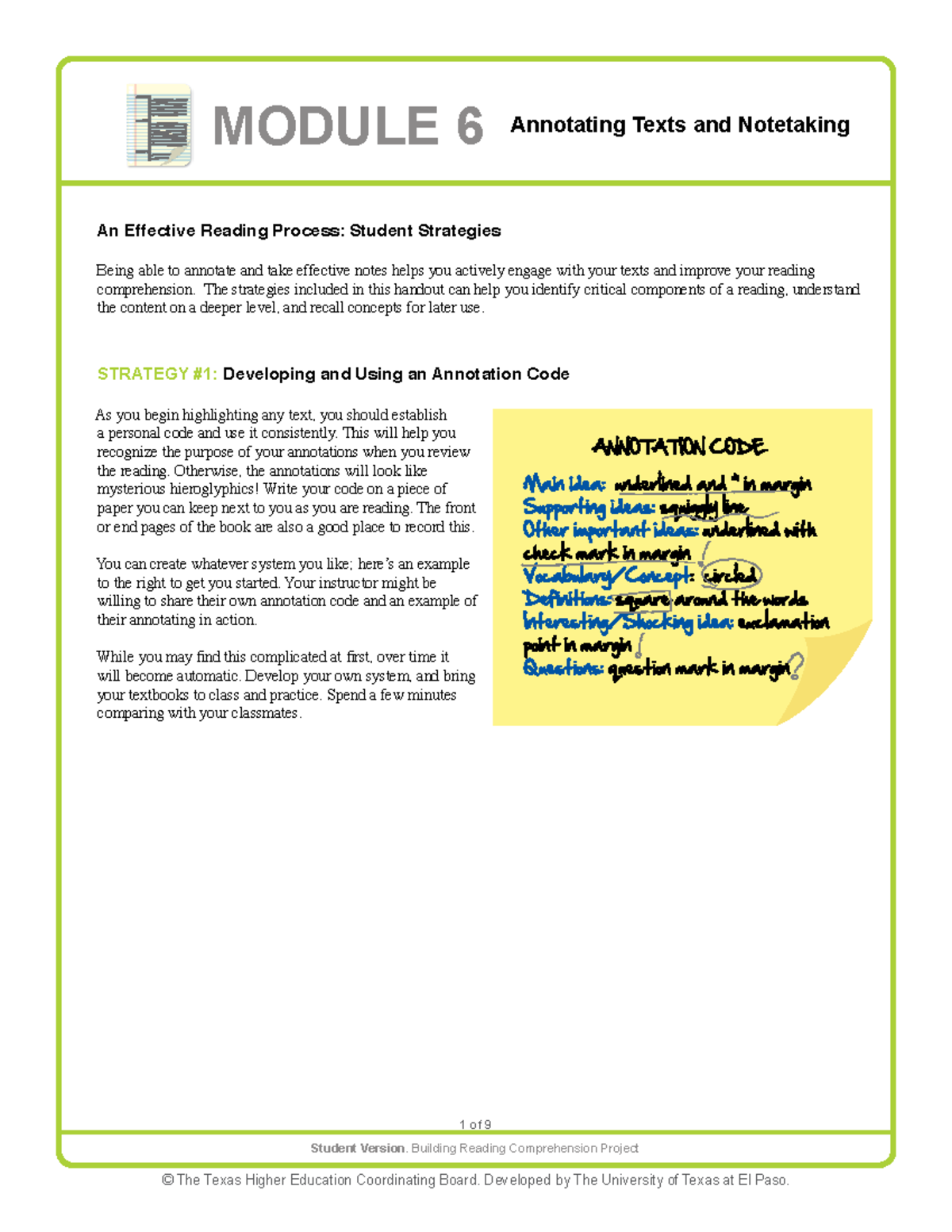 Effective Annotation and Note Taking Strategies for Reading ...