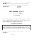 CHM1321 - uOttawa - Organic Chemistry I - Studocu