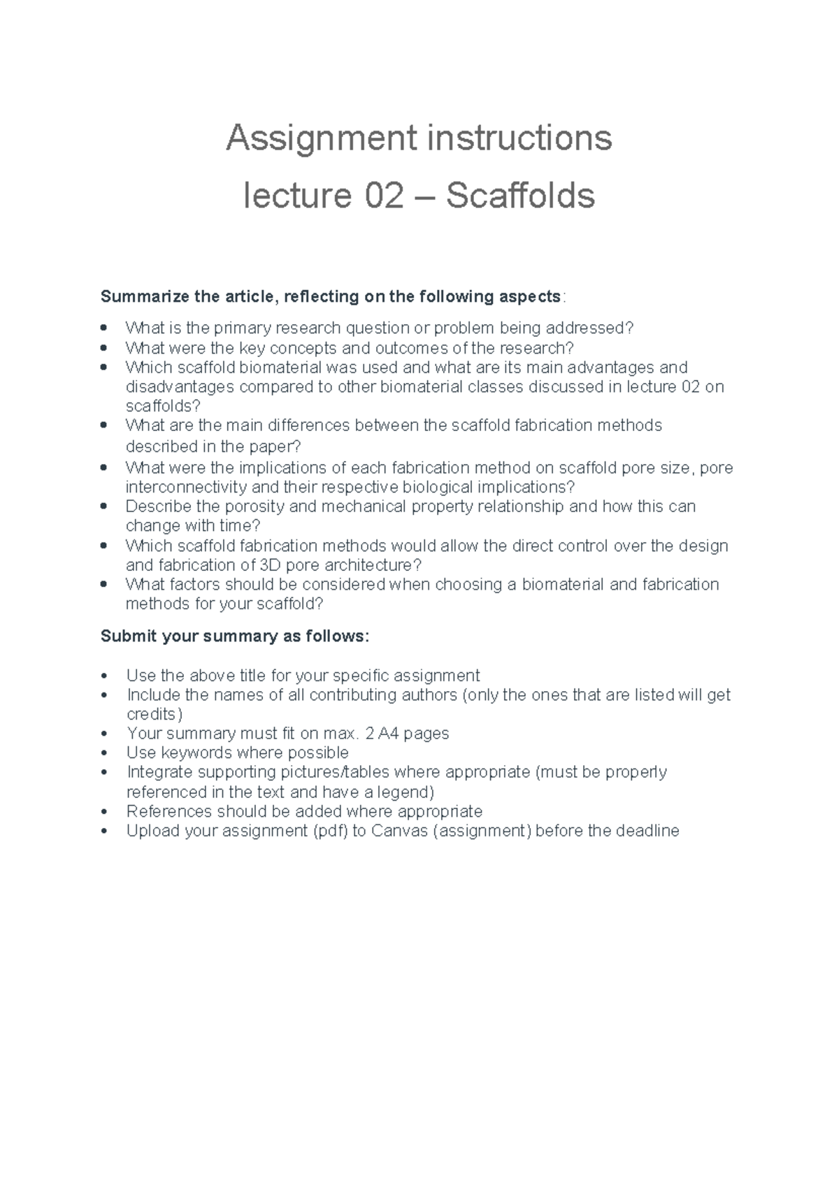 Assignment 02: Scaffolds summary and analysis of lecture 02 concepts ...